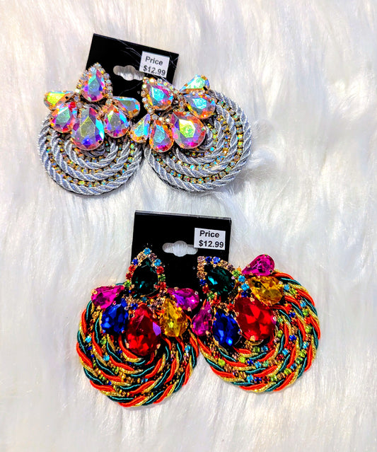Multi Jewel Earrings