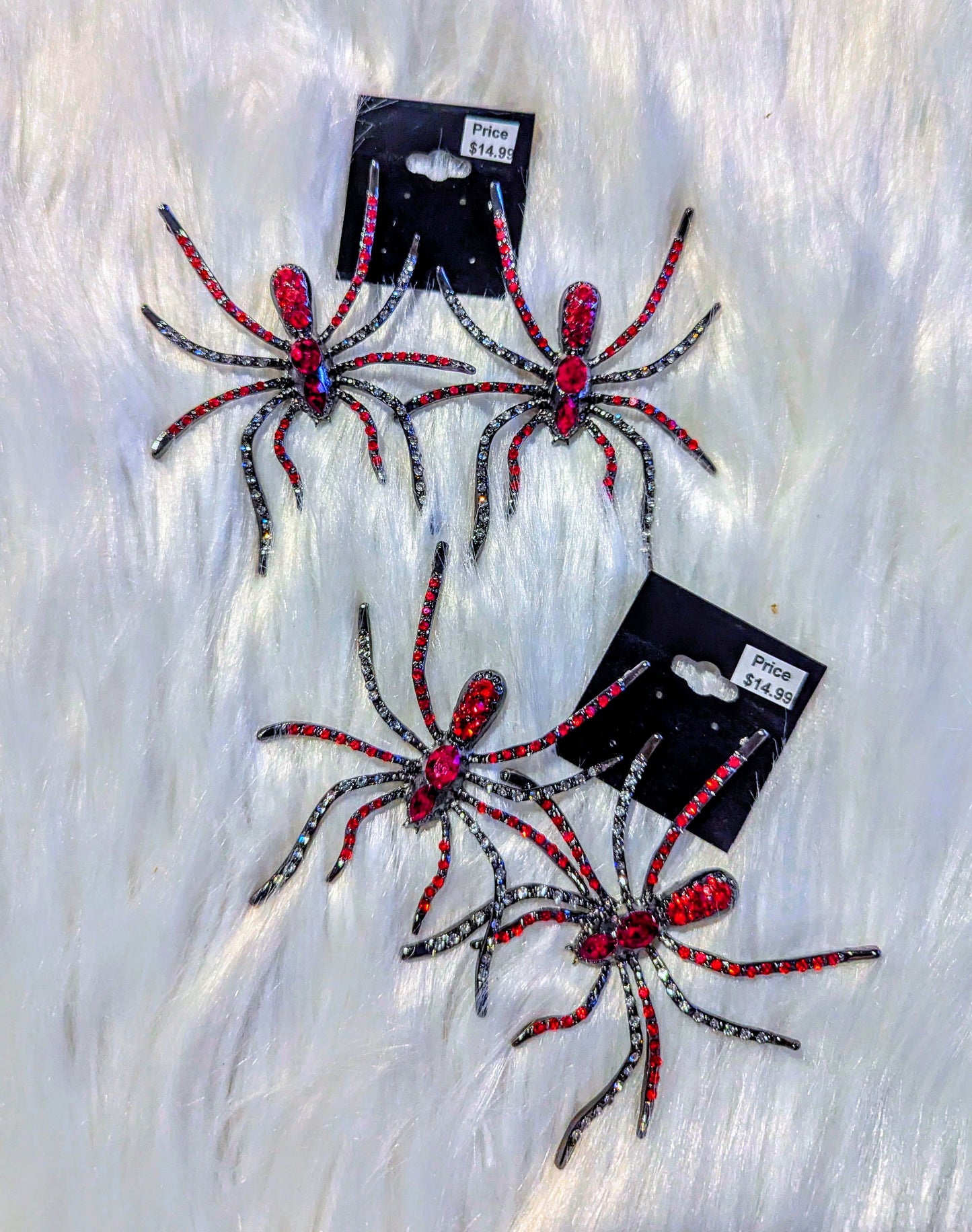Jeweled Spider Earrings