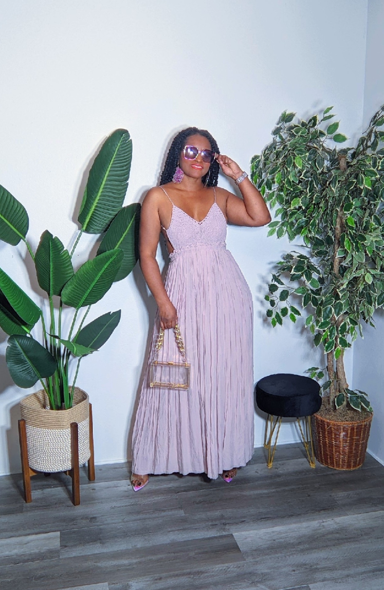 Thera Pleated Maxi Dress