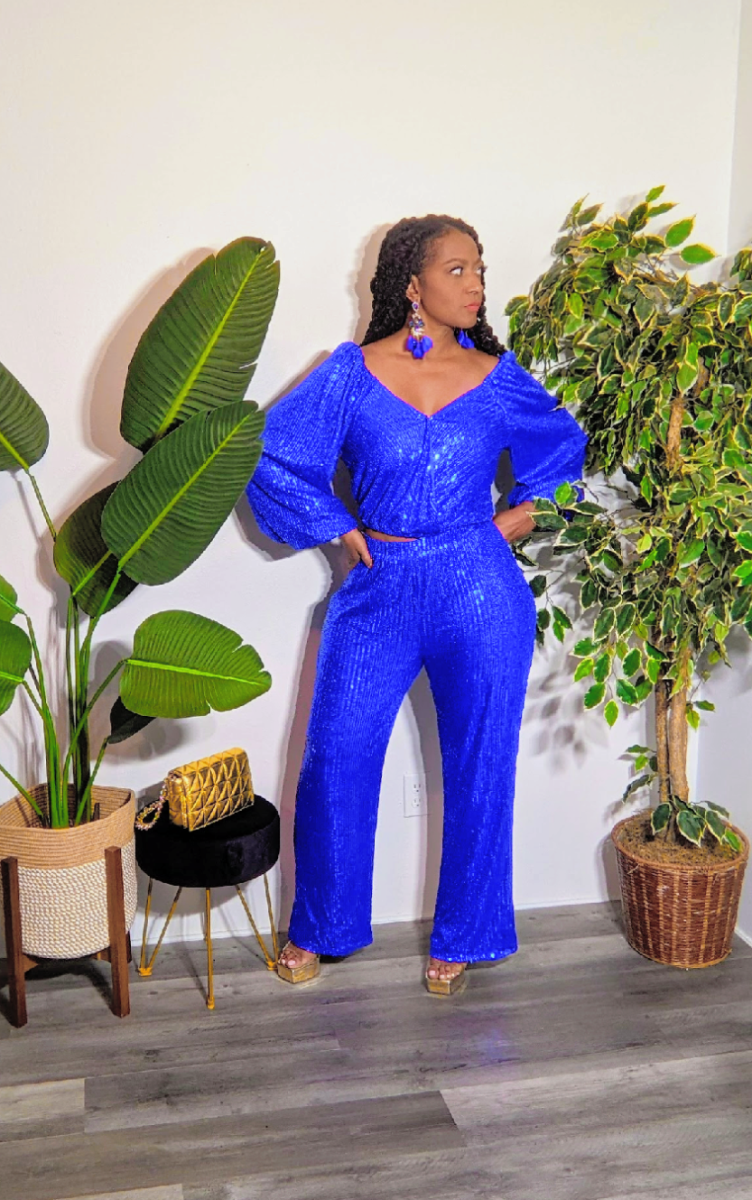 Bella Sequin 2pc Pant-Set