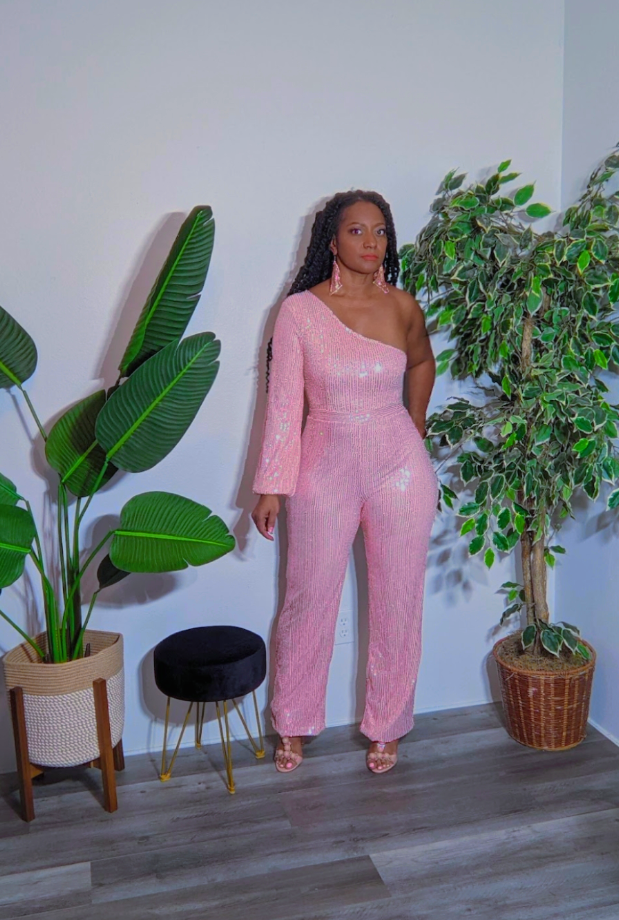 One Arm Seq Jumper Rose Gold