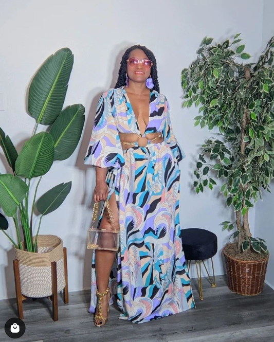 Gracie Front Ring Maxi Dress