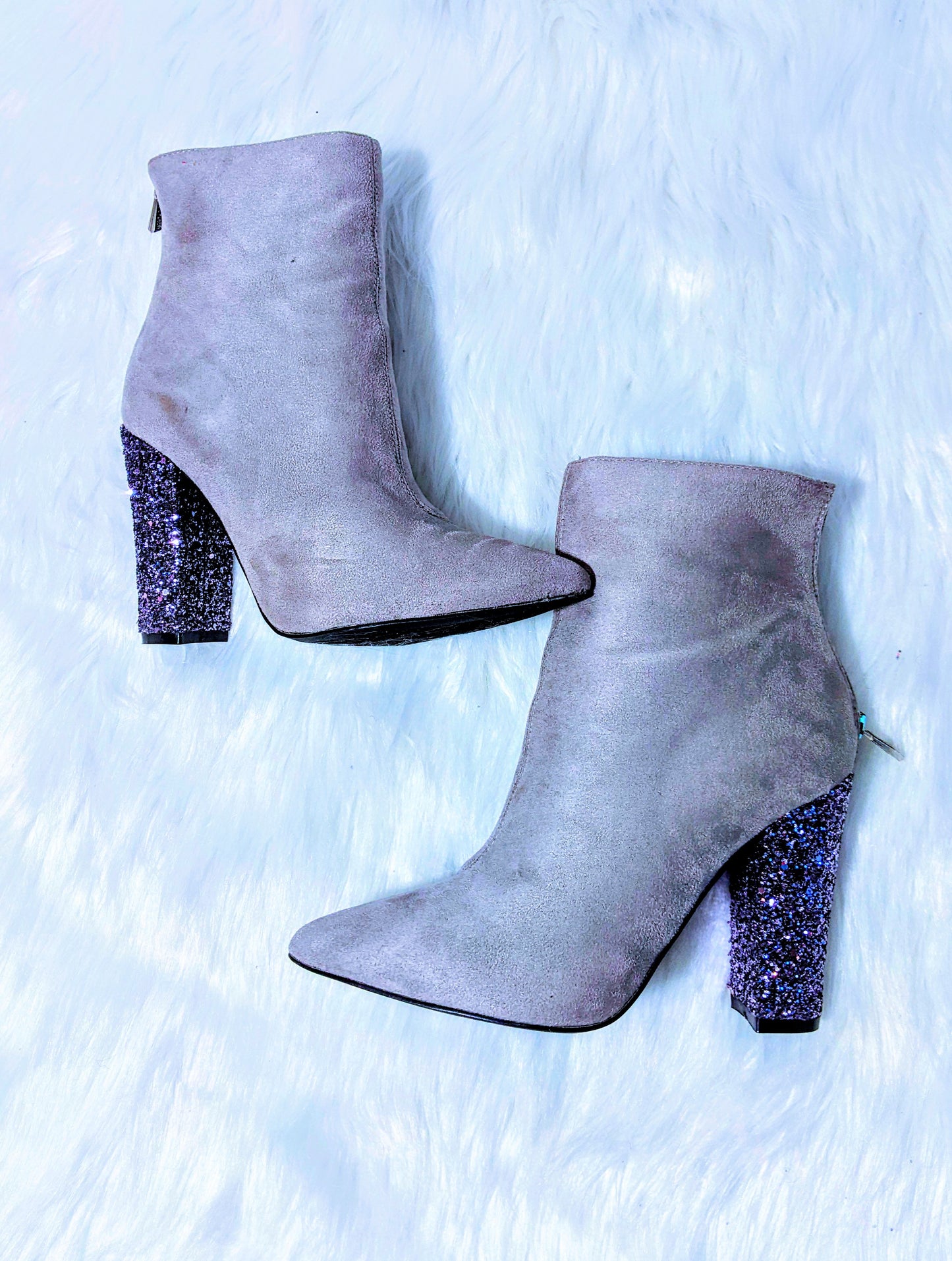 Glitter Heel Bootie