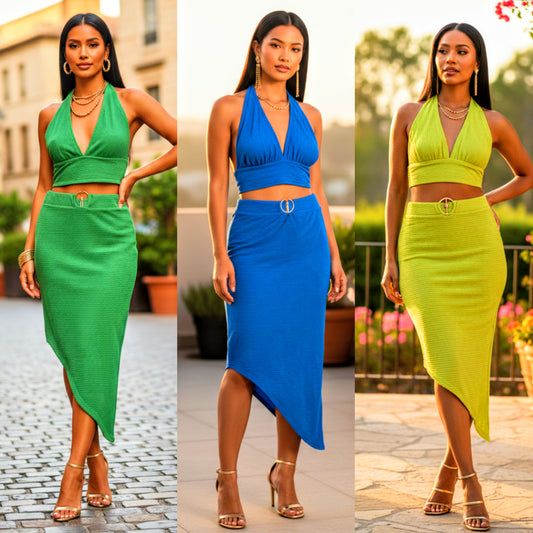 Front Ring 2Pc Skirt Set O/S