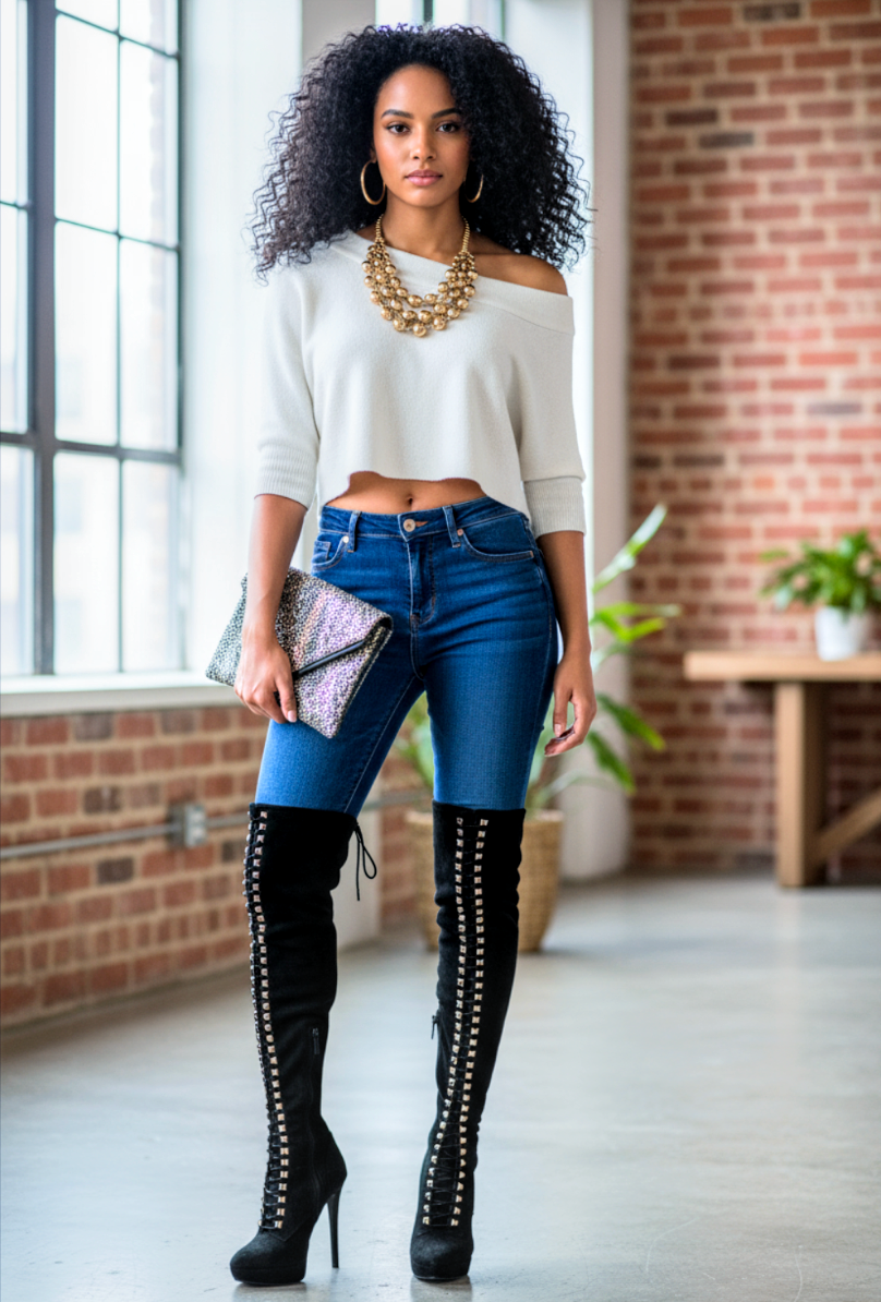 ZIGGY BRAND suede thigh high boot