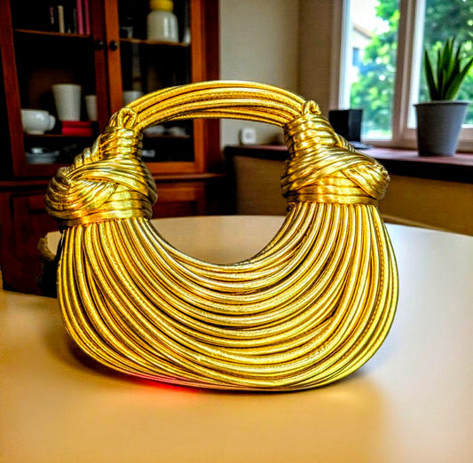 Crescent handbag gold