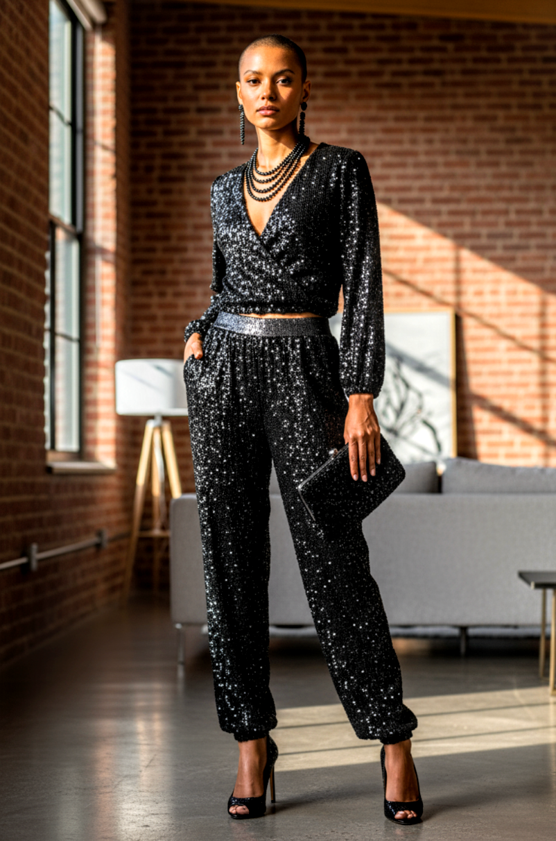 Danika 2pc sequin set