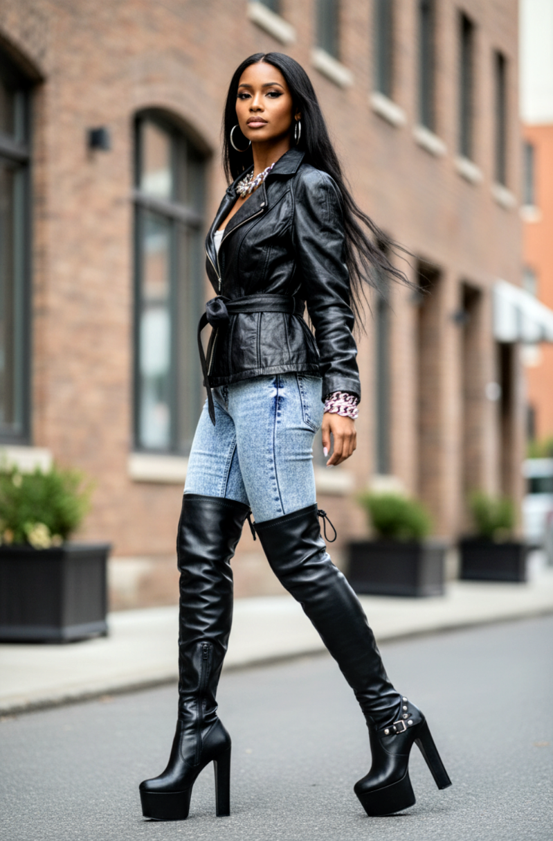 Wilson Brand Leather Coat