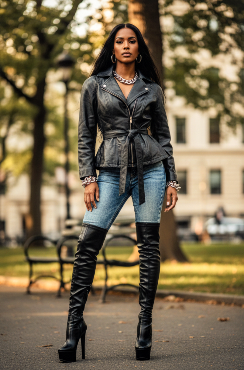 Wilson Brand Leather Coat