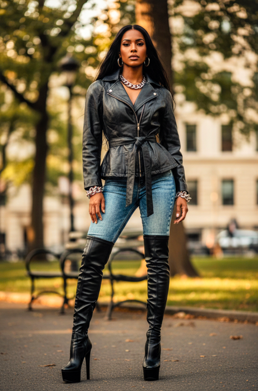 Wilson Brand Leather Coat