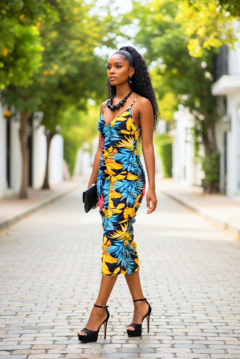 Drapping Floral Dress Size S