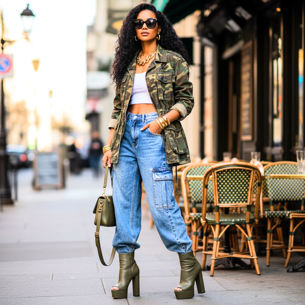 Camo Pull String Jacket