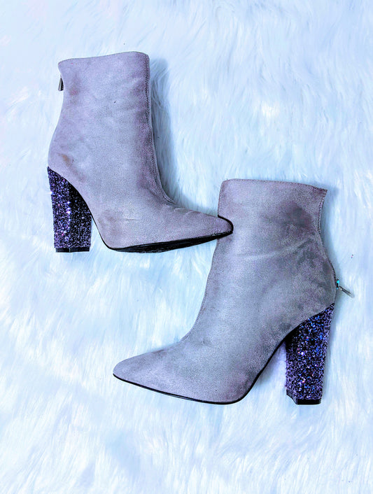 Glitter Heel Bootie